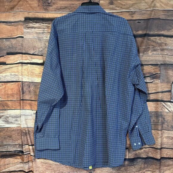 Panhandle Slim Men's Blue Plaid Long Sleeve Button Down Shirt XXL Western Cowboy - Picture 5 of 9